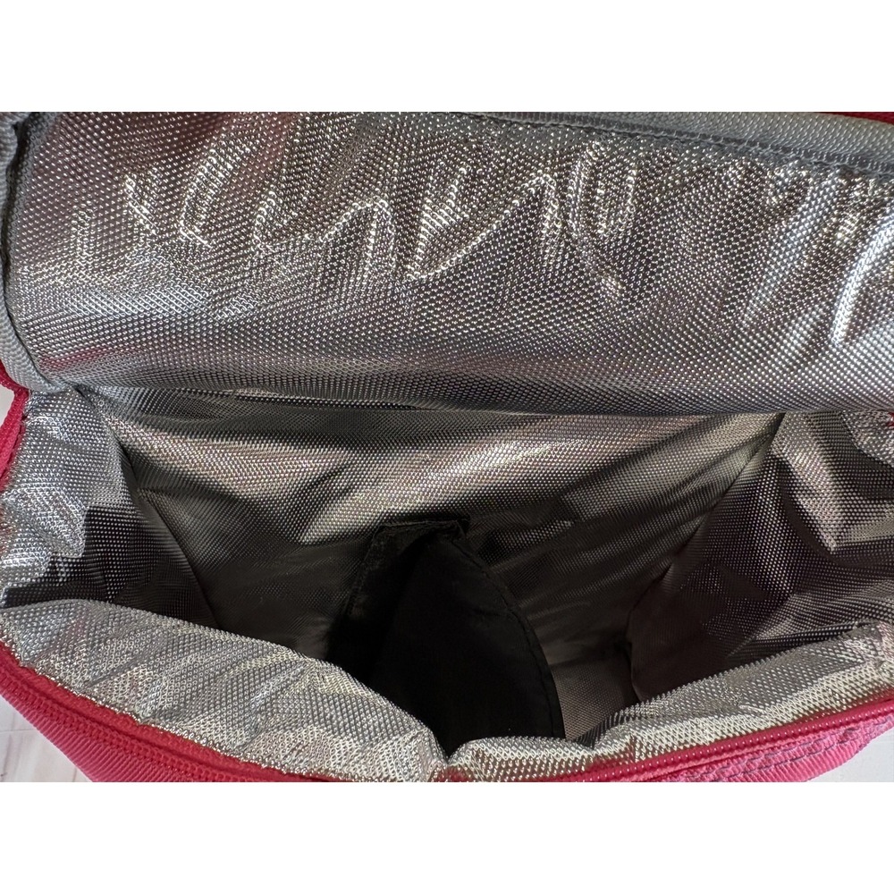Pack Fitness Meal Prep Bag Cooler Lunch Box Gym Workout Bag With Containers Pink - Picture 10 of 14